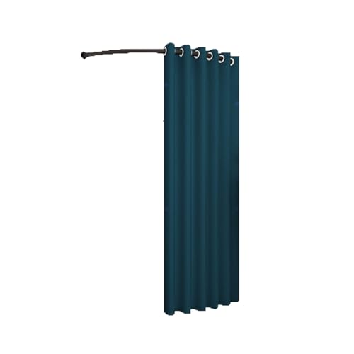 Prüfraum Umkleidekabine mit C-Stange, tragbar, temporäre Umkleidekabine, geeignet Compatible with Büro, Bekleidungsgeschäft, Schlafzimmer, 4 Größen Umkleidezimmer(Blue-Green,100cm) von Qxmiguel