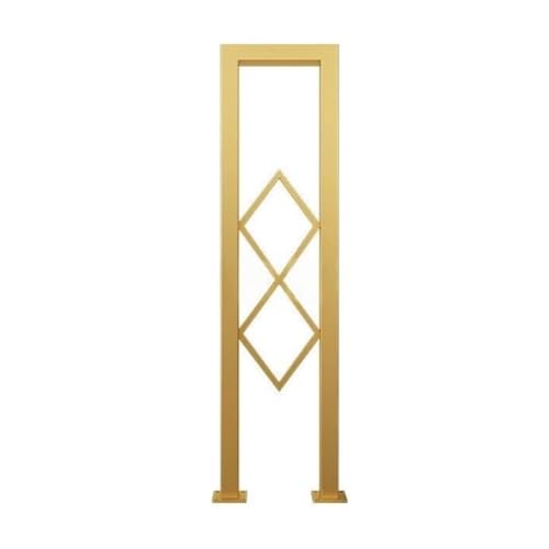 Qxmiguel 3-teiliges Treppengeländer for den Innenbereich, U-förmiges Geländer, Treppen, Metall-Treppenhandlauf for Villen, Balkone, Flure, Wohnungen, Innen- und Außenbereich(Gold,90cm) von Qxmiguel