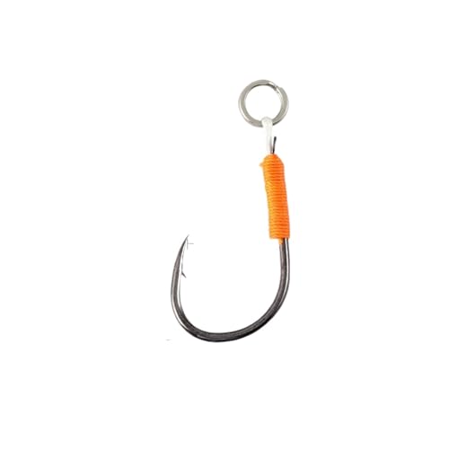 Qxmiguel Fischhaken 50er-Pack Octopus-Angelhaken, handgebundenes Seil for Salzwasser und Süßwasser, lebende Köder, versetzter Wels, Bass, Brandungsangelhaken Angelhaken(11#) von Qxmiguel