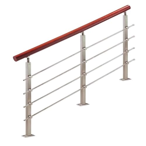 Qxmiguel Handläufe for Außentreppen, Treppengeländerpfosten und -Set, Edelstahlhandläufe for Betonstufen, Treppengeländer, Veranda(Set,105cm) von Qxmiguel