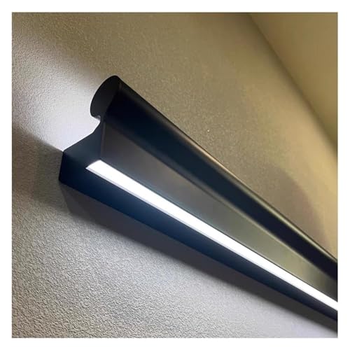 Qxmiguel LED-Treppenhandläufe, Treppengeländer mit LED-Beleuchtung, Körpersensor, Lumineszenz-Treppenhandlauf for Treppenhausflure(Switch,1.5m) von Qxmiguel