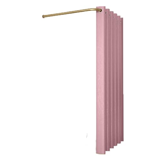 Qxmiguel Prüfraum L-förmige Stangen-Umkleidekabine temporäre einfache Umkleidekabine Sichtschutz Compatible with Bekleidungsgeschäfte Einkaufszentren Umkleidezimmer(Rose,90cm) von Qxmiguel