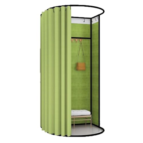 Qxmiguel Prüfraum Mobile Umkleidekabine, abnehmbare tragbare Ankleidekabine, Sichtschutz, Umkleidekabine Compatible with das Home-Office-Einkaufszentrum Umkleidezimmer(Fruit Green,85 * 80cm) von Qxmiguel