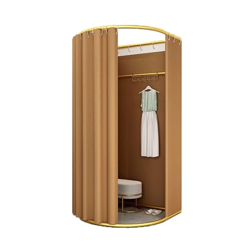 Qxmiguel Prüfraum Tragbarer Umkleideraumboden mobiler Ankleideraum Faltbarer Sichtschutz Compatible with Bekleidungsgeschäfte Einkaufen Umkleidezimmer(CAF�,100x95cm) von Qxmiguel