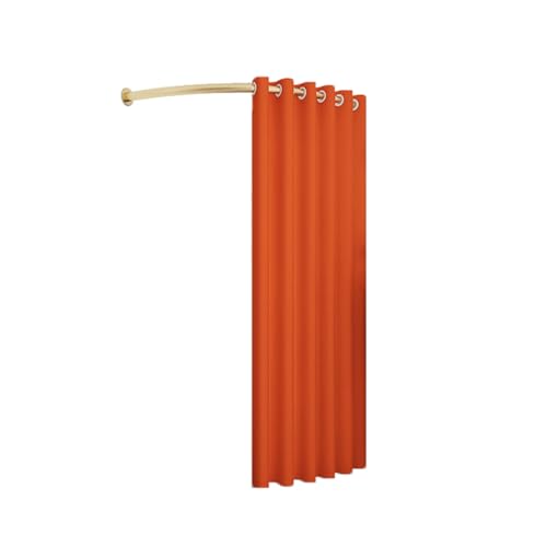 Qxmiguel Prüfraum Umkleidekabine Typ C bodenstehende Umkleidekabine temporäre Umkleidekabine Compatible with Einkaufen, Bekleidungsgeschäft Büro 4 Größen Umkleidezimmer(Orange,120cm) von Qxmiguel