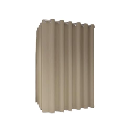 Qxmiguel Prüfraum Umkleidekabine for Bekleidungsgeschäfte L-förmige Umkleidekabine an der Wand montierte Umkleidekabine for Geschäfte und zu Hause Umkleidezimmer(Beige,80 * 80cm) von Qxmiguel