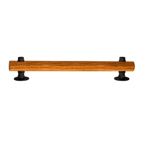 Qxmiguel Staircase Handrail Rail Stair for Indoor Solid Wood Brackets for Exterior External Stair Railing Corridor Attic Support Rod(100cm) von Qxmiguel