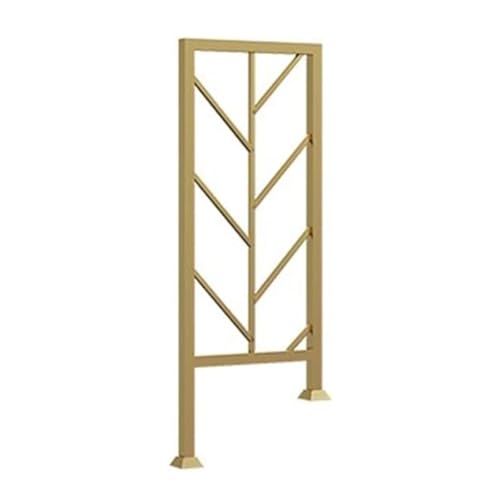 Qxmiguel Treppengeländer for den Innenbereich, U-förmiges Metallgeländer for Treppen, Handläufe for Dachboden, Veranda, Balkon, Innen- und Außenbereich, 3 Stück(Gold-Stairs) von Qxmiguel