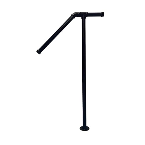 Qxmiguel Treppenhandlauf aus Schmiedeeisen, rutschfest, stabiles Treppengeländer for den Innen- und Außenbereich, multifunktional, for Veranda, Stufen, Balkon(100cm) von Qxmiguel