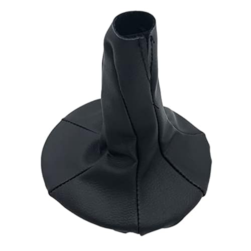 Qxryzp 5-Gang-Schaltknaufkopf, Handball, Ledermanschette, Kofferraumabdeckung, Gehäusekragen, for Fiat, 500 500C 2007–2013, for Panda 2003–2012 Schaltknauf(Black Case) von Qxryzp