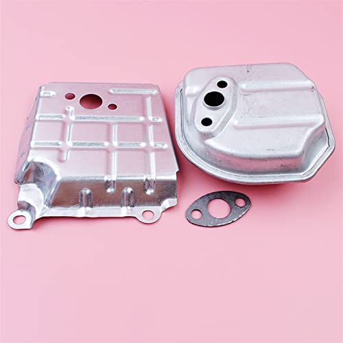 Qxryzp Auspuff Schalldämpfer Ableiter Air Guide Dichtung Kit GX35 GX35NT HHT35S UMC435A Trimmer Rasenmäher Motor Motor Teil Kettensägen-Schalldämpfer-Kit von Qxryzp