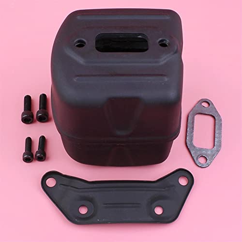Qxryzp Auspuffschalldämpfer mit Halterungssatz, for JONSERED, 2065 2165 2071 2171 Kettensäge 503765301 503765302 Kettensägen-Schalldämpfer-Kit von Qxryzp