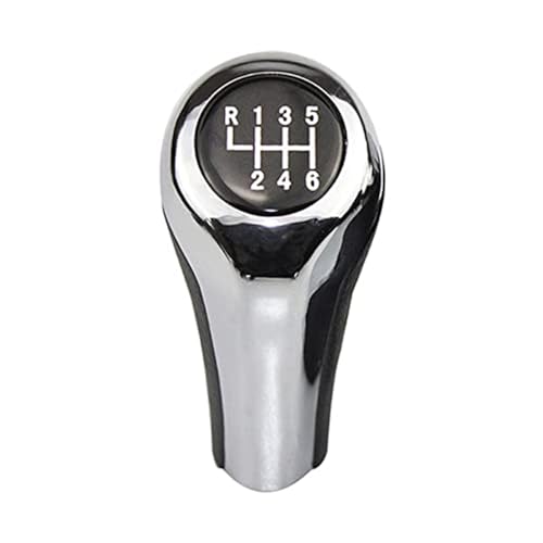 Qxryzp Auto-Schaltknauf, for, 1 3 5 6 Serie E81 E82 E87 E46 E90 E91 E92 E60 E61 E63 X1 E84 X3 E83 X5 E53 E30 E32 E34 E36 E38 Schaltknauf(Chromed 6speed) von Qxryzp