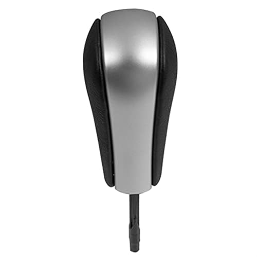 Qxryzp Automatischer Schaltknauf, Hebel, Auto-Styling, for, E39 E46 E53 E60 E61 E63 E64 E83 E81 E82 E87 E90 E91 E92 E93 Schaltknauf(Short Silver) von Qxryzp
