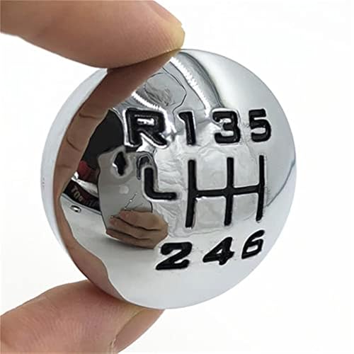 Qxryzp Chrom-Styling-Schaltknauf-Emblem-Abdeckkappe, for Peugeot, 307 for Partner, B9 for Tepee for Citron C3 C4 for Picasso C8 Schaltknauf von Qxryzp