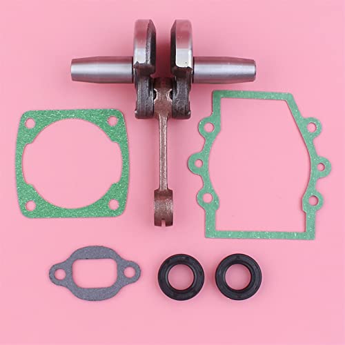 Qxryzp Kurbelwelle mit Kurbelgehäuse-Zylinder-Schalldämpfer-Dichtungssatz, Öldichtungssatz, for Robin, NB411 CG 411 2-Takt-Freischneider-Trimmer-Motorteil Kettensägen-Schalldämpfer-Kit Qxryzp Kurbelwelle mit Kurbelgehäuse-Zylinder-Schalldämpfer-Dichtungssatz, Öldichtungssatz, for Robin, NB411 CG 411 2-Takt-Freischneider-Trimmer-Motorteil Kettensägen-Schalldämpfer-Kit von Qxryzp