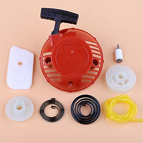 Qxryzp Rückstoß-Seilzugstarter-Antriebsriemenscheibe, Feder, Kraftstoff-/Luftfilterleitungssatz, Trimmer, for Husqvarna, for 128LD 128C 128CD 128R 585530301 579063101 von Qxryzp