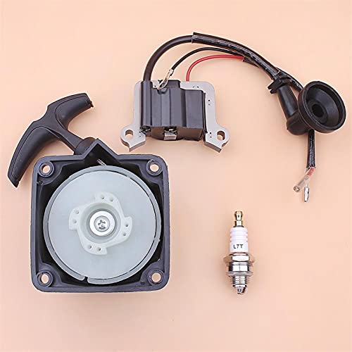Qxryzp Rückstoßstarter-Zündspule, Zündkerzensatz, 2-Takt-Rasentrimmer-Freischneider-Motor, for 40-5 43CC 52CC Qxryzp Rückstoßstarter-Zündspule, Zündkerzensatz, 2-Takt-Rasentrimmer-Freischneider-Motor, for 40-5 43CC 52CC von Qxryzp