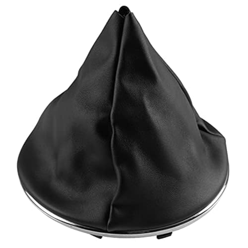 Qxryzp Schaltknauf, for Fiat, 500 500C 2007 2008 2009 2010 2011 2012 2013 2014 2015 2016 2017 2018 Chrom Gamasche Kofferraumabdeckung Schaltknauf(BLACK D) von Qxryzp