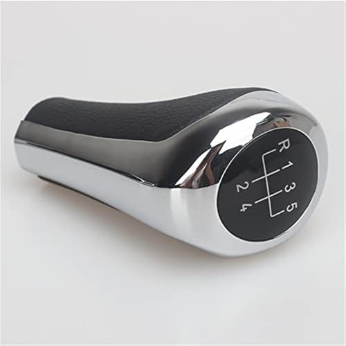 Qxryzp Schaltknauf, verchromt, matt, Kohlefaser, for, E46 E53 E60 E61 E63 E65 E81 E82 E83 E87 E90 E91 E92 X1 X3 X5 1 3 5 6 Schaltknauf(BLACK Chromed 5speed) von Qxryzp