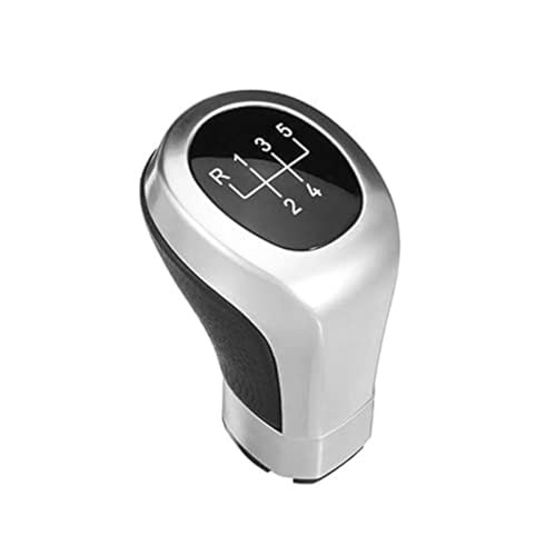 Qxryzp Schaltknauf 5 6 Gang MT Auto, for, E81 E82 E87 E88 E90 E91 E92 E93 1 3 Serie Schalthebel Stick Pen Arm Kopf Schaltknauf(BLACK 5-speed) von Qxryzp