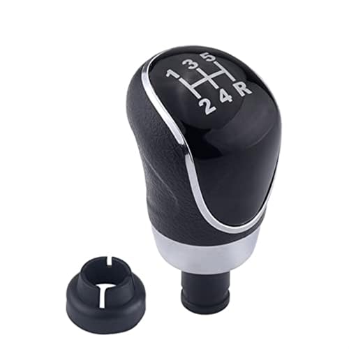 Qxryzp Schaltknauf MT 5 6-Gang-Knopfhebel für, for Focus, 2 MK2 FL MK3 MK4 MK7, for Mondeo, for KUGA for Galaxy, for Fiesta Schaltknauf(Black 5speed) von Qxryzp