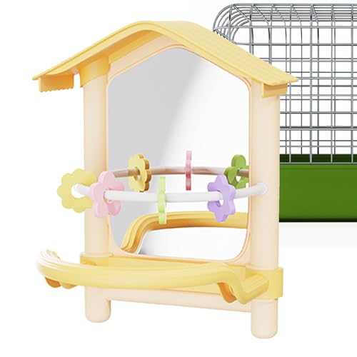 Qyljeiwred Vogelspiegel für Käfig – Sittich-Sitzstangen mit Spiegel – Käfigzubehör für drinnen und draußen, Hof, Garten, Balkon, Terrasse, Hof, Fenster, Huhn, Nymphensittiche Qyljeiwred Vogelspiegel für Käfig – Sittich-Sitzstangen mit Spiegel – Käfigzubehör für drinnen und draußen, Hof, Garten, Balkon, Terrasse, Hof, Fenster, Huhn, Nymphensittiche von Qyljeiwred