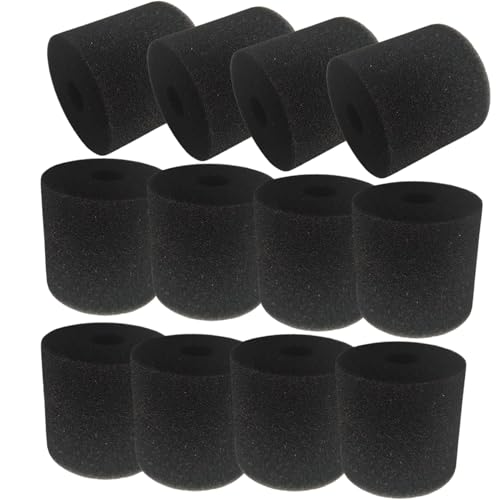 Qzbhct 12 Stück Aquarium-Bio-Schwamm-Filterpads, kompatibel mit Bio Master 250/350/600 Filtersystemen Ersatz von Qzbhct