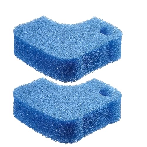 Qzbhct Schaumstoff-Pads, kompatibel mit Bio Master 250, 350 oder 600 Kanister, Filter, Aquarium, Bio-Schwamm-Ersatz, Blau, 2 Stück von Qzbhct