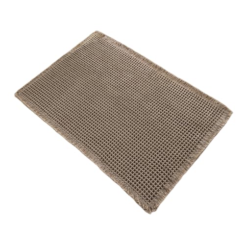 Badematte, Badematte, Duschmatte, 17 x 24 Zoll, Waffle Textured Quick Dry mit rutschfester Rückseite, super saugfähig und waschbar, für Röhre im Eingangsbereich der Küche von Qzdtue