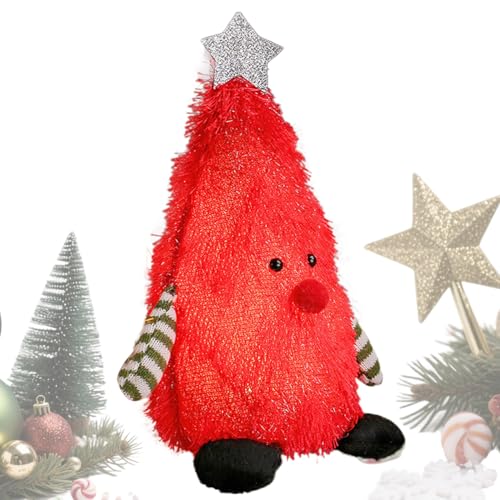 Leuchtende stehende Puppen für Weihnachten, weiche Weihnachtspuppe, beleuchtete Figuren für Party, Büro, Klassenzimmer, Tisch, Tischdekoration, Heimschule, Kamindekoration von Qzdtue