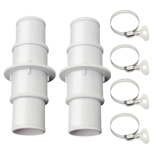 Poolschlauch-Anschluss, Leak-Proof Vacuum Adapter-Set, 2-teiliges Filtersystem, Befestigungssystem, 4,7 Zoll, ideal für Pool-Wartung, Gartenarbeit, Anfänger und professionelle Installer Poolschlauch-Anschluss, Leak-Proof Vacuum Adapter-Set, 2-teiliges Filtersystem, Befestigungssystem, 4,7 Zoll, ideal für Pool-Wartung, Gartenarbeit, Anfänger und professionelle Installer von Qzdtue