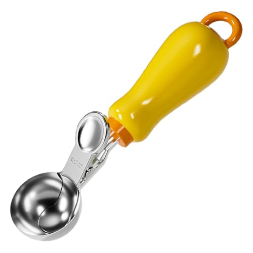 Qzdtue Cookie Scoops, reboundable Ice Cream Dispenser, Hangable Baking Tool, Spring-Loaded Portion Control, 7,32 x 1,57 Zoll, Edelstahl, Küchenzubehör für Buffet Bakery Family Restaurant von Qzdtue
