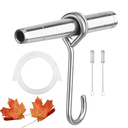 Qzdtue Maple Syrup Sap Tree Tap, Pflanze Tapping Lay, Edelstahl, 8,9 cm, 35,98 Zoll (Set A/Set B) Unspoilt Mapled Sweet Liquid für Familie Farm Garten von Qzdtue