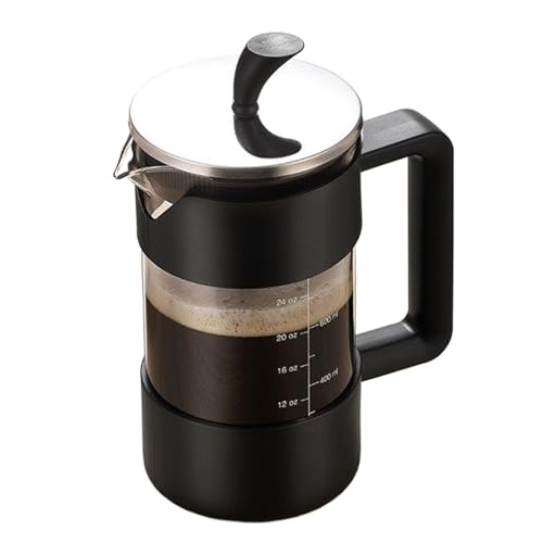 Qzdtue Press-Kaffeemaschine, 100 ml, tragbare französische Kanne für Camping, Küche, Reisen, Brauer mit Edelstahlfilter, einfache Reinigung, kein Tropfen, Zubehör für Zuhause, Party, Arbeitsplatz von Qzdtue