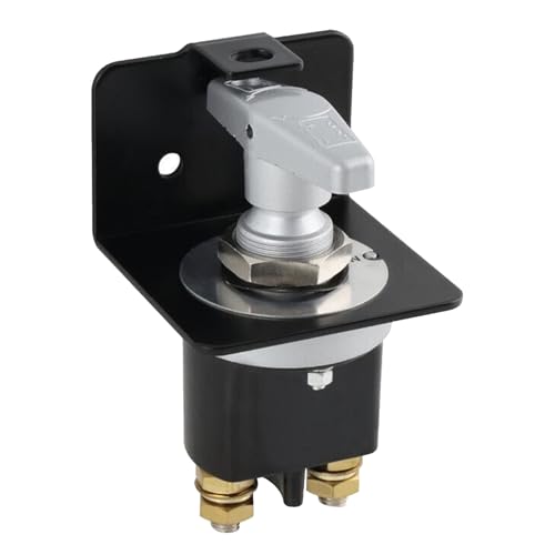 RV Batterie-Disconnect, Shutoff Switches, Master Cutoff Isolator, schwarz, 12 V bis 36 V Kompatibilität, Locking Panel Design, für wasserdichte Verwendung in Motorrädern und Campern RV Batterie-Disconnect, Shutoff Switches, Master Cutoff Isolator, schwarz, 12 V bis 36 V Kompatibilität, Locking Panel Design, für wasserdichte Verwendung in Motorrädern und Campern von Qzdtue