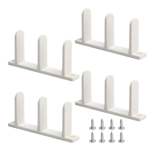 Sliding Door Guide, Bottom Track Hardware, 4-teiliges stabiles Ersatz-Set, Sturdy Screw Mount Design, für Bad, , Haus, Wohnung, Indoor-Bypass, 3,27 x 0,75 x 1,77 Zoll Sliding Door Guide, Bottom Track Hardware, 4-teiliges stabiles Ersatz-Set, Sturdy Screw Mount Design, für Bad, , Haus, Wohnung, Indoor-Bypass, 3,27 x 0,75 x 1,77 Zoll von Qzdtue