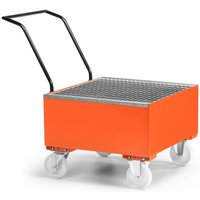 RR Industrietechnik Fahrbare Auffangwanne aus Stahl für 1x 200 Liter Fass mit Gitterrost RAL 2004 reinorange RR Industrietechnik Fahrbare Auffangwanne aus Stahl für 1x 200 Liter Fass mit Gitterrost RAL 2004 reinorange von R+R INDUSTRIETECHNIK