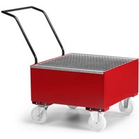 RR Industrietechnik Fahrbare Auffangwanne aus Stahl für 1x 200 Liter Fass mit Gitterrost RAL 3000 Feuerrot RR Industrietechnik Fahrbare Auffangwanne aus Stahl für 1x 200 Liter Fass mit Gitterrost RAL 3000 Feuerrot von R+R INDUSTRIETECHNIK