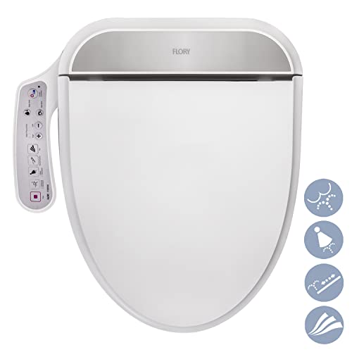R FLORY FDB300 Intelligenter Smart Bidet Toilettensitz, wc dusche umweltfreundliche Energieeinsparung, beheizter Sitz japanische toilette dusch wc bidet aufsatz (Normal-EU) von R FLORY