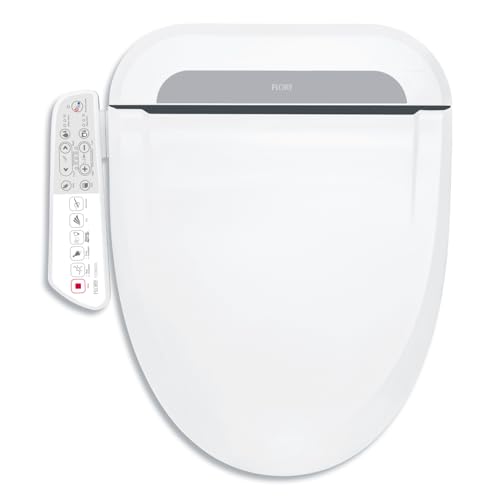 Elektronisches Bidet, 600X, Advanced Version, Sofortige Erwärmung Intelligenter Smart Bidet Toilettensitz, Edelstahldüse, Nachtlicht, Selbstreinigung wc bidet, mit Wasserfilter(600X) von R FLORY