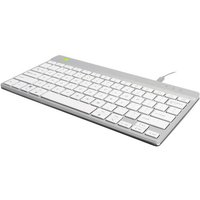 R-GO Tools Compact Break Kabelgebunden Tastatur Italienisch, QWERTY Weiß Ergonomisch von R-Go Tools