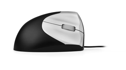 BakkerElkhuizen Vertikal Maus Handshake Mouse - Ergonomische Maus mit Kabel - Rechtshänder Maus Ergonomisch - Schwarz/Silber BakkerElkhuizen Vertikal Maus Handshake Mouse - Ergonomische Maus mit Kabel - Rechtshänder Maus Ergonomisch - Schwarz/Silber von BakkerElkhuizen