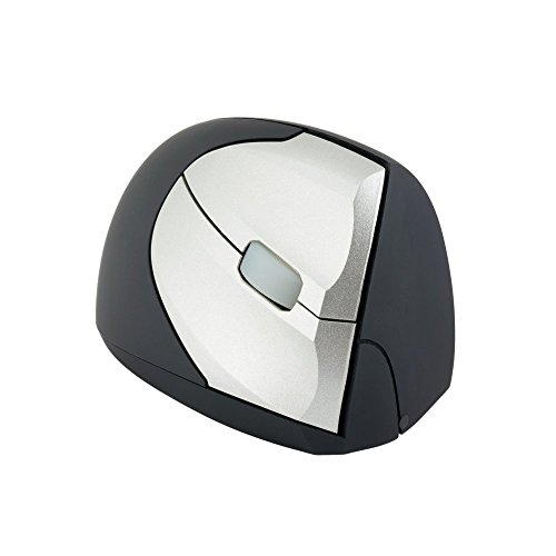 BakkerElkhuizen Vertikal Maus Handshake Mouse - Maus Kabellos Ergonomisch- Rechts- und Linkshänder Maus Ergonomisch Kabellos - Schwarz/Silber BakkerElkhuizen Vertikal Maus Handshake Mouse - Maus Kabellos Ergonomisch- Rechts- und Linkshänder Maus Ergonomisch Kabellos - Schwarz/Silber von BakkerElkhuizen