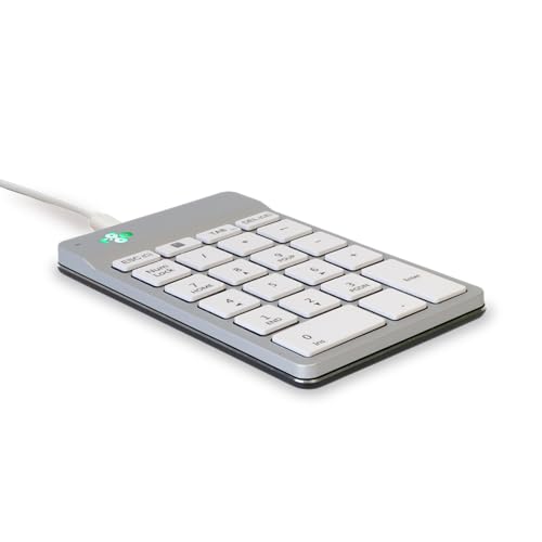 R-Go Numpad Break, Mit Anti-RSI-Software, Ziffernblock Verkabelt, Numerische Tastatur für Computer Laptop Tablet, Weiss von R-Go Tools