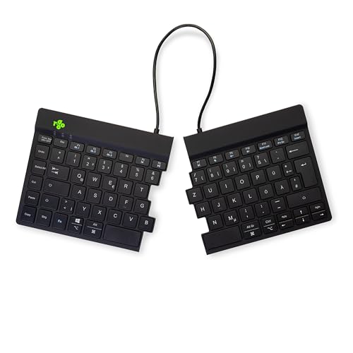 R-Go Split Tastatur, Bluetooth 5.0, Mit Anti-RSI-Software, Ergonomische Design mit Geteilte Tastenfeld, Multi-Media Bedienelemente, QWERTZ Deutsches Layout, Kompatibel mit Windows/Linux/Mac, Schwarz R-Go Split Tastatur, Bluetooth 5.0, Mit Anti-RSI-Software, Ergonomische Design mit Geteilte Tastenfeld, Multi-Media Bedienelemente, QWERTZ Deutsches Layout, Kompatibel mit Windows/Linux/Mac, Schwarz von R-Go Tools