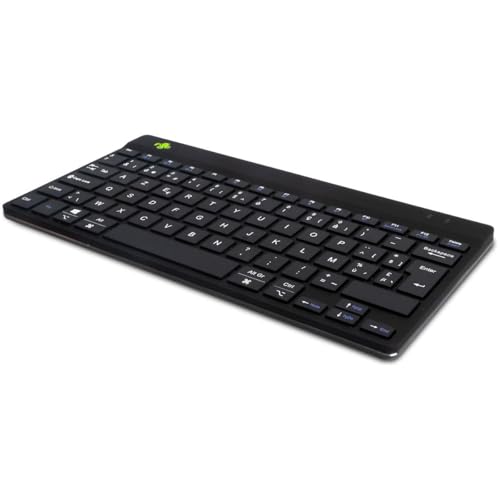 R-Go Tools Compact Break Ergonomic Keyboard, AZERTY (BE), W128444812 (Keyboard, AZERTY (BE), Bluetooth, Black) von R-Go Tools