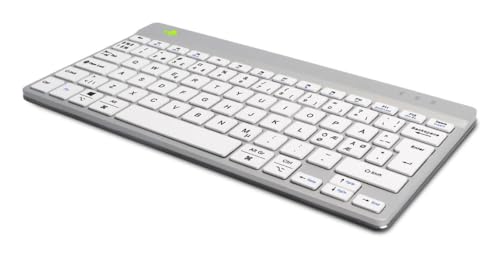 R-Go Tools Compact Break Ergonomic Keyboard, QWERTY (ND), W128444820 (Keyboard, QWERTY (ND), Bluetooth, White) von R-Go Tools