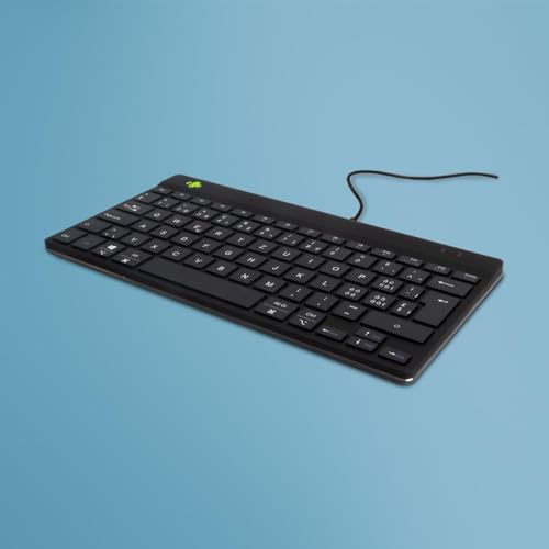R-Go Tools Compact Break Ergonomic Keyboard QWERTZ (CH), Wired, W128444802 (Keyboard QWERTZ (CH), Wired, Black) von R-Go Tools