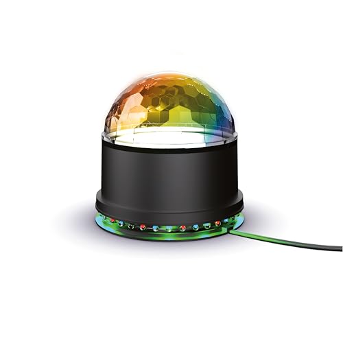 R-MUSIC ATRO M Discokugel 180° Drehung Bühnenlicht mit zufälliger Projektion von Kugeln und Ringen RGB LED Lichteffekt RGB Wandaufhängung durch Schrauben für Party DJ Bar Club von R-MUSIC